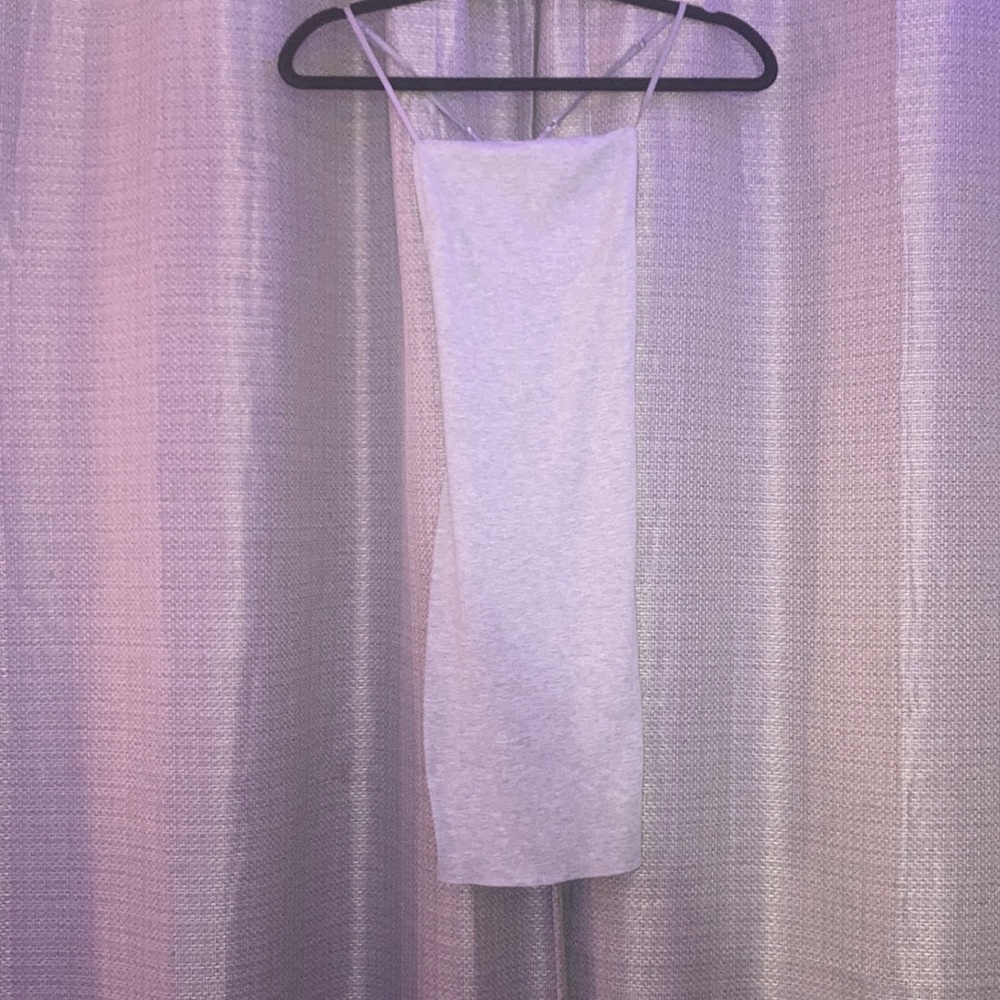 Brand “7 Day Wknd” color light gray size medium, good condition.
